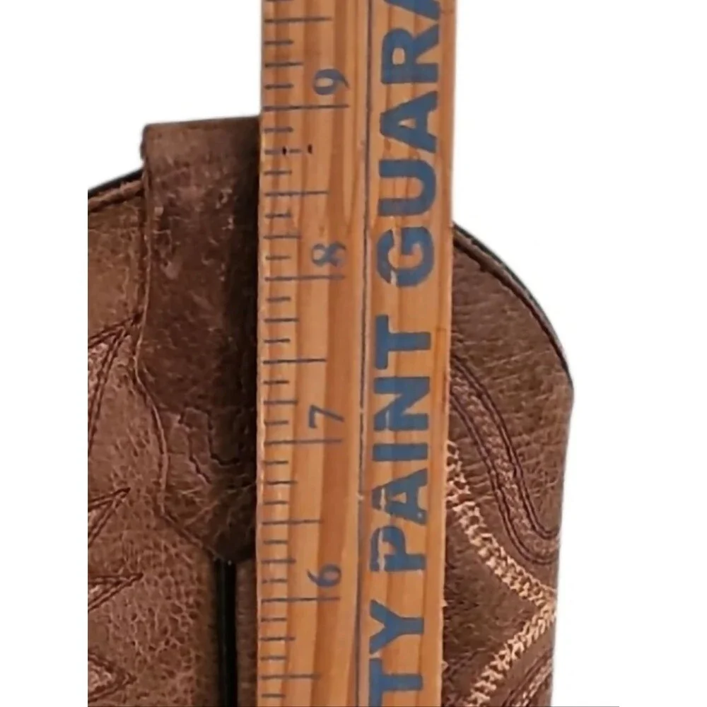 J.B. Dillon Kids Brown Leather Cowboy Boots Youth Size 13 Western Rodeo Unisex